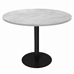 Стол обеденный с круглой светло-серой столешницей Harris Collection варинант исполнения - 1 | Loft Concept в Сочи
