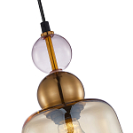 Подвесной светильник со стеклянным плафоном янтарного цвета Prestige варинант исполнения - 3 | Loft Concept в Сочи