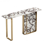 Консоль с прямоугольной мраморной столешницей Vivian Console варинант исполнения - 1 | Loft Concept в Сочи