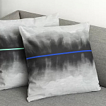 Чехол на подушку хлопковый Blake Boundaries Blue варинант исполнения - 4 | Loft Concept в Сочи