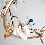 Люстра с хрустальными плафонами и декором Alvere Crystal Chandelier варинант исполнения - 3 | Loft Concept в Сочи