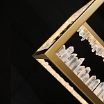 Настольная лампа прямоугольная с декоративными элементами в виде кристаллов Smooth Shine варинант исполнения - 4 | Loft Concept в Сочи