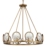 Люстра круглая с прозрачными рельефными плафонами Crystal Prism варинант исполнения - 3 | Loft Concept в Сочи