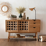 Зеркало из ротанга в форме цветка WICKER MIRROR 65  варинант исполнения - 3 | Loft Concept в Сочи