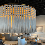 Люстра серая плетеная с кисточками Boho Tassel Chandelier варинант исполнения - 2 | Loft Concept в Сочи
