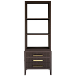 Этажерка Primo с ящиками шпон Темный орех варинант исполнения - 1 | Loft Concept в Сочи