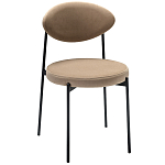 Стул металлический с мягкой спинкой и сиденьем из велюра Alfie Chair варинант исполнения - 4 | Loft Concept в Сочи