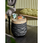 Приставной столик с фактурой под натуральное дерево Immortality варинант исполнения - 4 | Loft Concept в Сочи