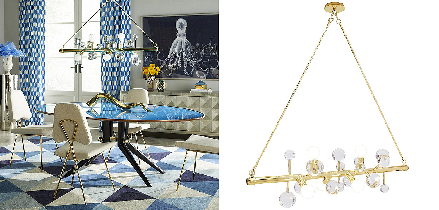 Люстра Jonathan Adler SIX-LIGHT LINEAR CHANDELIER Clear Люстра Jonathan Adler SIX-LIGHT LINEAR CHANDELIER Clear - Loft-Concept в Сочи