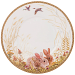 Чайная пара из фарфора с изображением собаки и зайцев 300 мл Hunting Porcelain Collection 2 варинант исполнения - 3 | Loft Concept в Сочи