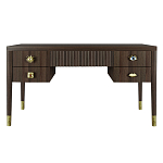 Письменный стол с 4-мя ящиками Elsa Dreams Walnut варинант исполнения - 6 | Loft Concept в Сочи