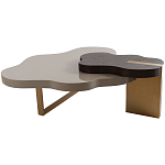 Кофейный стол со столешницей волнистой формы Gale Curved Coffee Table варинант исполнения - 3 | Loft Concept в Сочи