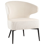 Современное мягкое кресло на металлических ножках Rakush Milk варинант исполнения - 1 | Loft Concept в Сочи