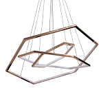 Люстра с 3-мя подвесами в виде шестиугольников Hexagon Horizontal варинант исполнения - 1 | Loft Concept в Сочи