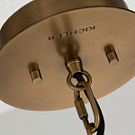 Подвесной светильник с узким цилиндрическим абажуром из черных вертикальных реек Kichler варинант исполнения - 4 | Loft Concept в Сочи