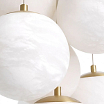 Люстра подвесная круглая с сферическими плафонами из натурального камня Glowing Spheres варинант исполнения - 4 | Loft Concept в Сочи