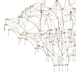 Люстра с тонким металлическим каркасом цвета хром Quasar варинант исполнения - 3 | Loft Concept в Сочи