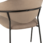 Коричневый стул с обивкой из искусственной замши Alexis варинант исполнения - 7 | Loft Concept в Сочи