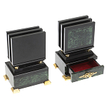 Настольный письменный набор из нефрита в подарочной коробке Victorious варинант исполнения - 11 | Loft Concept в Сочи