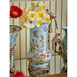 Ваза с птичкой из фарфора с бронзовыми элементами Garden of Eden варинант исполнения - 6 | Loft Concept в Сочи