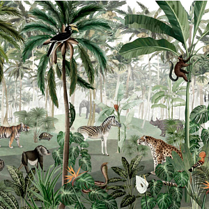 Обои ручная роспись Jungle Lookbook