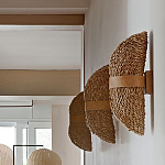 Бра плетеное из ротанга Chainmail варинант исполнения - 1 | Loft Concept в Сочи