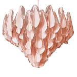 Люстра из стекляных розовых лепестков Petalled Illuminator варинант исполнения - 3 | Loft Concept в Сочи