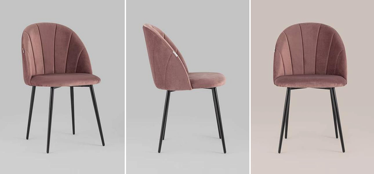 Стул Balsari S Chair Пыльно-Розовый Велюр Стул Balsari S Chair Пыльно-Розовый Велюр - Loft-Concept в Сочи