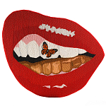 Картина вышивка бисером Grill Cut Out With Butterfly варинант исполнения - 1 | Loft Concept в Сочи