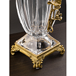 Ваза из прозрачного стекла с бронзовой вставкой в виде цветущей ветви Eden Garden porcelain and bronze варинант исполнения - 4 | Loft Concept в Сочи