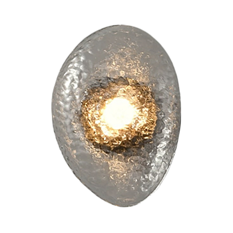 Бра LINDIS FROST LONG WALL 1 лампа Прозрачное стекло Прозрачный (Transparent) Черный в Сочи | Loft Concept 