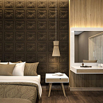 Гипсовая 3D Панель M-106 варинант исполнения - 1 | Loft Concept в Сочи