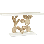 Консоль прямоугольная белая с основанием в виде кактуса Cactus варинант исполнения - 1 | Loft Concept в Сочи