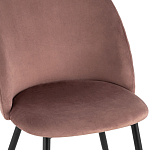 Мягкий стул в велюре пыльно-розового цвета Miruna Chair варинант исполнения - 6 | Loft Concept в Сочи