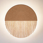 Бра круглое натуральная пробка с бахромой Natural Cork варинант исполнения - 3 | Loft Concept в Сочи