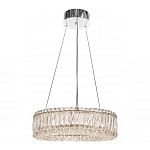Люстра подвесная круглая из прозрачного хрусталя с корпусом из металла цвета хром Selfsufficient варинант исполнения - 1 | Loft Concept в Сочи