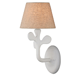 Бра с белым каркасом и тканевым абажуром Natural Stems варинант исполнения - 1 | Loft Concept в Сочи