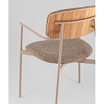 Стул Doe с подклокотниками коричневый варинант исполнения - 3 | Loft Concept в Сочи