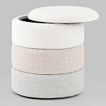 Пуф Three Colors в ткани букле из трех цветов  варинант исполнения - 3 | Loft Concept в Сочи