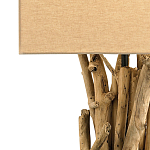 Настольная лампа с каркасом в виде веток деревьев и тканевым абажуром Natural Driftwood варинант исполнения - 1 | Loft Concept в Сочи