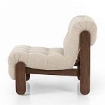 Кресло с деревянным каркасом и обивкой из ткани букле Medieval Furniture варинант исполнения - 1 | Loft Concept в Сочи