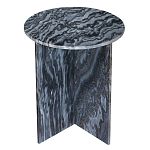 Столик кофейный с столешницей из черного мрамора Compact Black Marble Table варинант исполнения - 1 | Loft Concept в Сочи