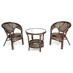 Комплект уличной мебели Angela Dark Brown варинант исполнения - 1 | Loft Concept в Сочи