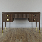 Письменный стол с 4-мя ящиками Elsa Dreams Walnut варинант исполнения - 5 | Loft Concept в Сочи