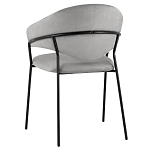 Серый стул с обивкой из искусственной замши Alexis варинант исполнения - 5 | Loft Concept в Сочи