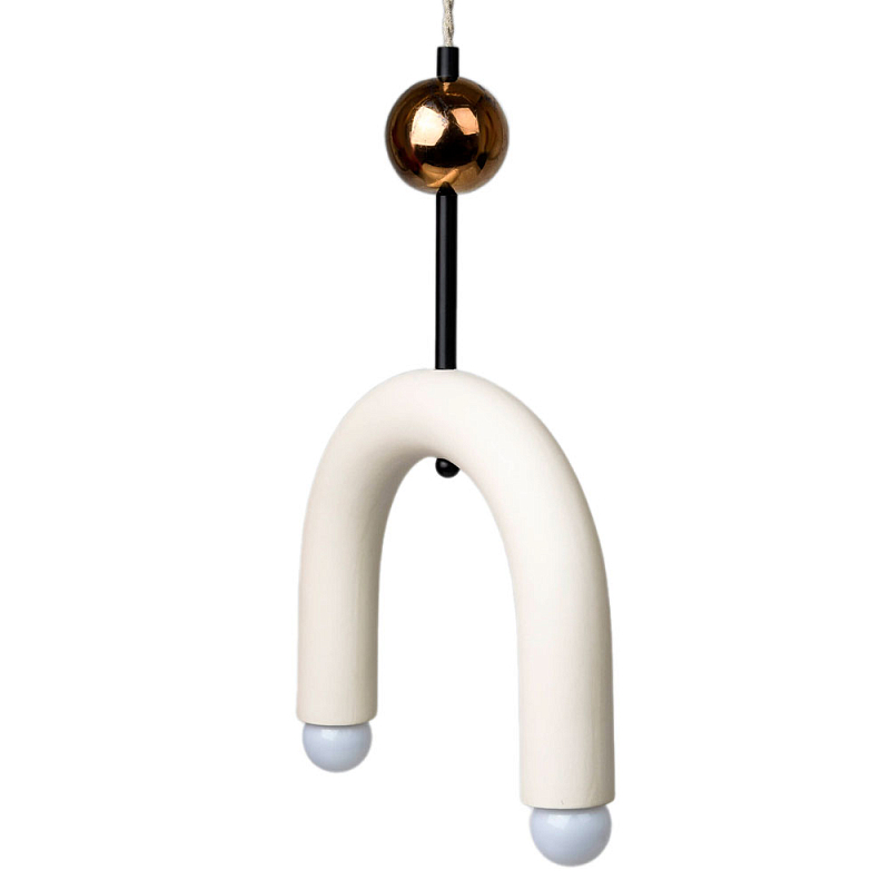 Подвесной светильник MOROSHKA arc [white] Белый Бронза в Сочи | Loft Concept 