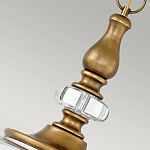 Люстра подвесная цвета латунь с прозрачным овальным стеклянным плафоном Hinkley варинант исполнения - 8 | Loft Concept в Сочи