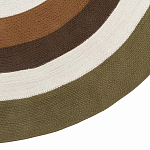 Ковер круглый из хлопка с контрастным узором Bullseye 150 варинант исполнения - 4 | Loft Concept в Сочи