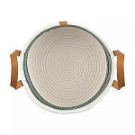 Корзина для хранения с ручками плетеная Interlacement Green  варинант исполнения - 1 | Loft Concept в Сочи