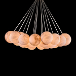 Люстра подвесная круглая с сферическими плафонами из натурального камня Glowing Spheres варинант исполнения - 2 | Loft Concept в Сочи